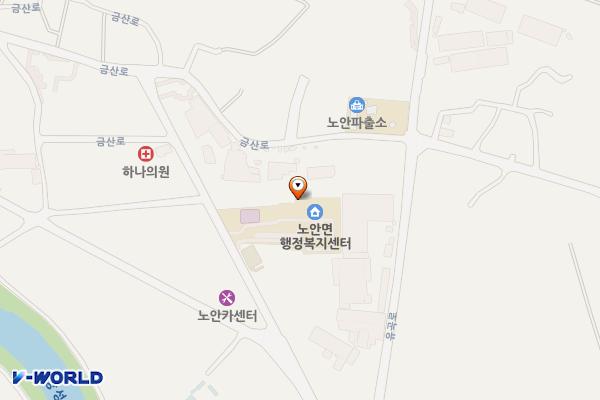 나주시 노안면사무소 위치 지도 — 전남광주통합특별시 나주시 노안면 금산로 14