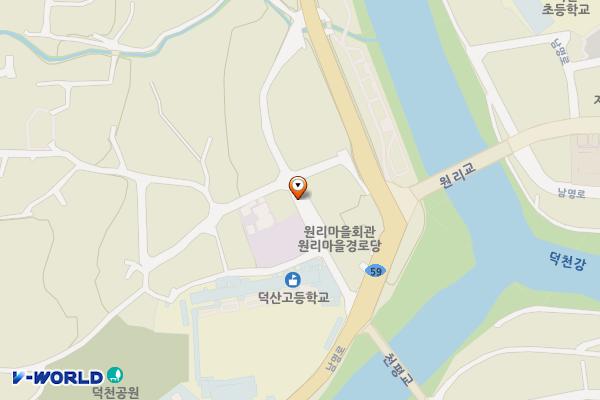 원리마을 2 위치 지도 — 경상남도 산청군 시천면 원리 153-1