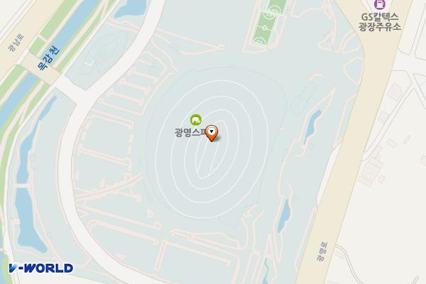 광명시 경륜경정사업본부 위치 지도 — 경기도 광명시 광명로 721
