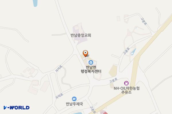 나주시 반남면사무소 위치 지도 — 전남광주통합특별시 나주시 반남면 자미로 6