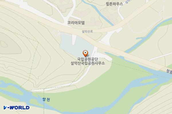 속초시 설악산국립공원사무소 위치 지도 — 강원특별자치도 속초시 설악산로 833