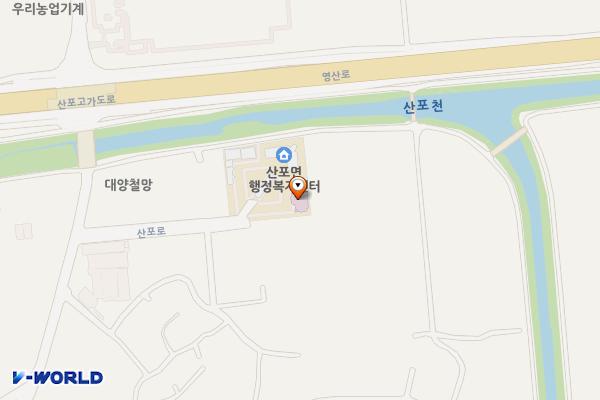 나주시 산포면사무소 위치 지도 — 전남광주통합특별시 나주시 산포면 산포로 468-15