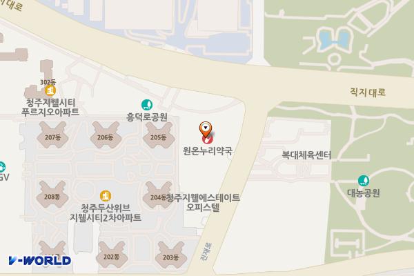 롯데캐슬시티오피스텔 위치 지도 — 충청북도 청주시 흥덕구 진재로 141