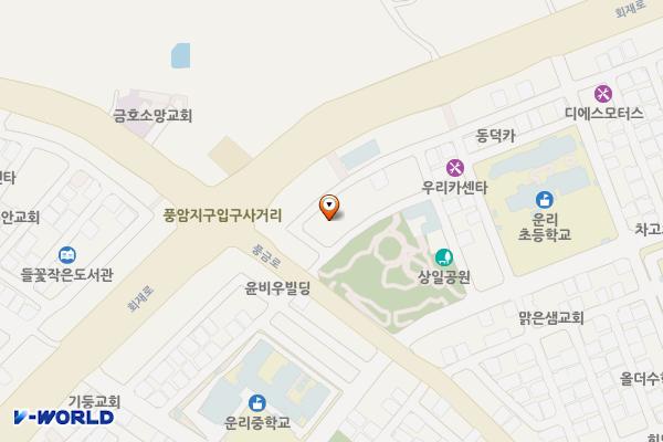 정상써밋타워(주차빌딩) 위치 지도 — 전남광주통합특별시 서구 풍금로38번길 10