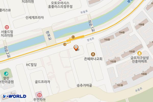 드림타워 위치 지도 — 경기도 의정부시 장곡로 620