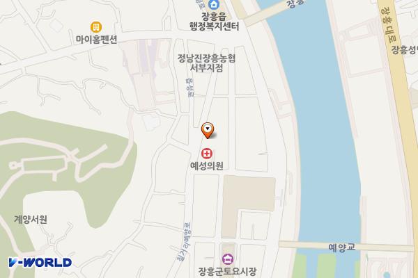 기양리138번지외공영주차장 위치 지도 — 전남광주통합특별시 장흥군 장흥읍 칠거리예양로 70
