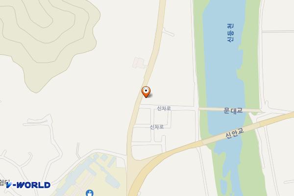 문대마을 주차장 위치 지도 — 경상남도 산청군 신안면 신차로 16