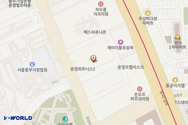 금호환경산업주식회사(유탑테크밸리) 위치 지도 — 서울 송파구 법원로6길 7