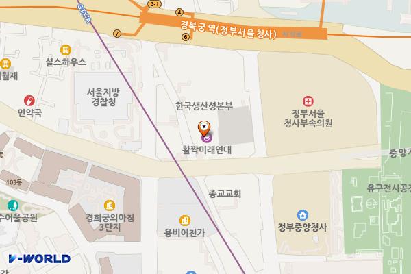 광화문플래티넘 위치 지도 — 서울특별시 종로구 새문안로5가길 28
