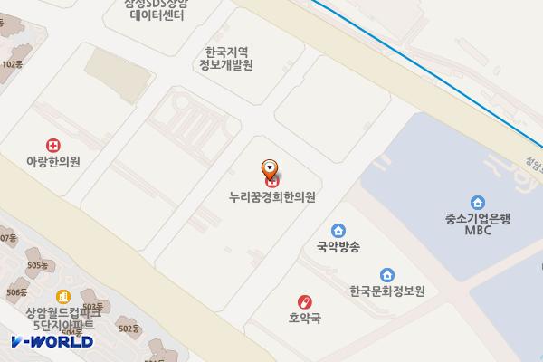상암사보이시티DMC 위치 지도 — 서울특별시 마포구 월드컵북로54길 17