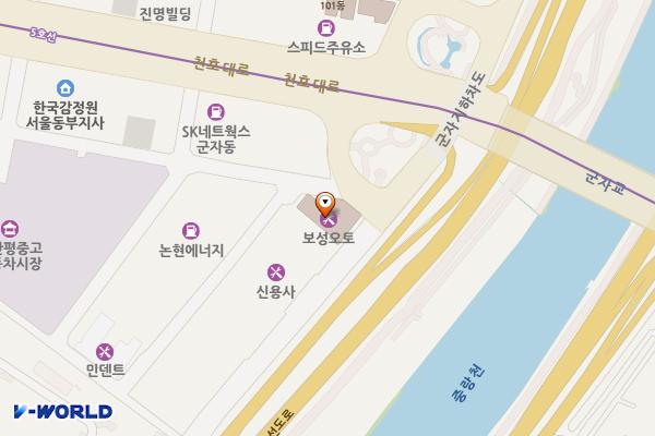 성동 서희스타힐스리버파크 위치 지도 — 서울특별시 성동구 가람길 287