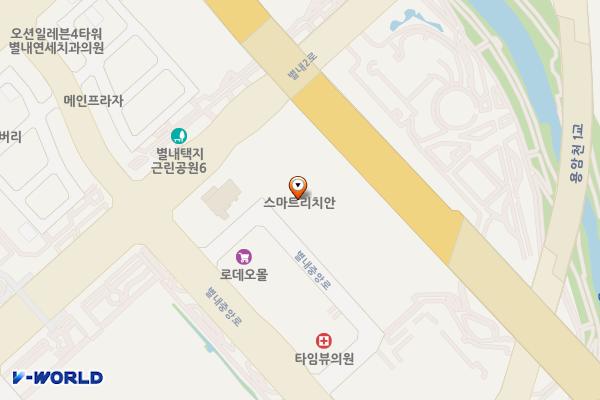 스마트리치안오피스텔 위치 지도 — 경기도 남양주시 별내중앙로 36-19