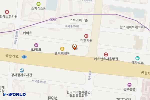 마곡센트럴타워B 위치 지도 — 서울특별시 강서구 공항대로 227
