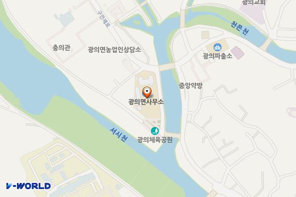 구례군 광의면사무소 위치 지도 — 전남광주통합특별시 구례군 광의면 구만제로 341 (연파리)