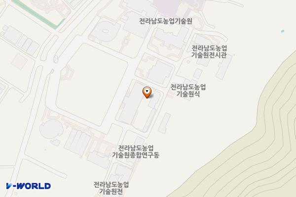 전라남도 농업기술원 위치 지도 — 전남광주통합특별시 나주시 산포면 세남로 1508 (산제리, 농업기술원)
