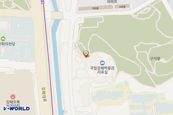 국립김해박물관 위치 지도 — 경상남도 김해시 가야의길 190 (구산동, 국립김해박물관)