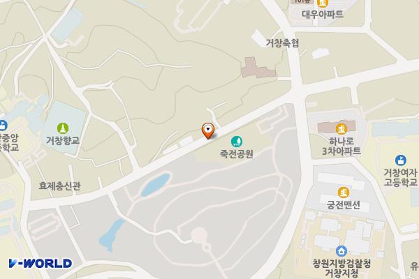 거창군청소년수련관 위치 지도 — 경상남도 거창군 거창읍 교촌길 100-30 (가지리, 청소년수련관)