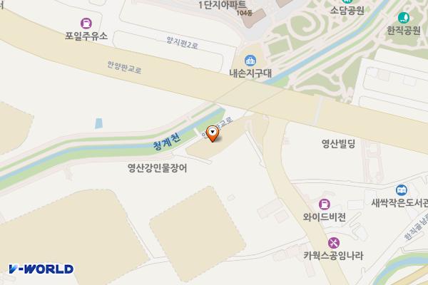 청계동주민센터 위치 지도 — 경기도 의왕시 안양판교로 232 (포일동, 청계동주민센터)