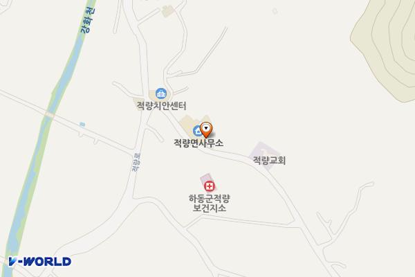 적량면사무소 위치 지도 — 경상남도 하동군 적량면 대티길 9 (관리, 적량면사무소)