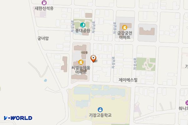 대라씨엘늘채움아파트 위치 지도 — 부산광역시 기장군 기장읍 차성남로 8-18 (대라리, 씨엘늘채움아파트)