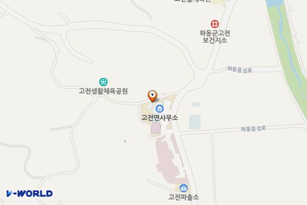하동고전면사무소 위치 지도 — 경상남도 하동군 고전면 하동읍성로 349