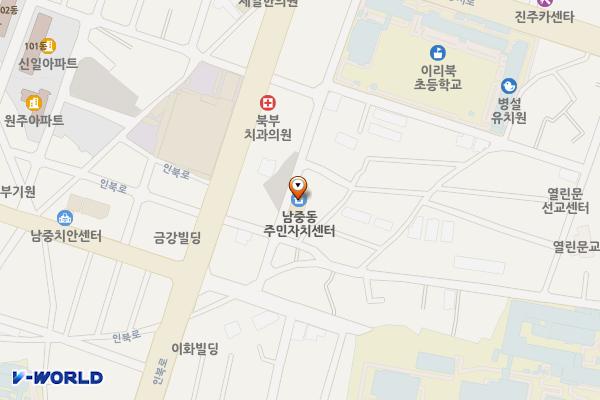 익산남중동행정복지센터 위치 지도 — 전북특별자치도 익산시 인북로56길 8