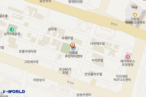 익산인화동행정복지센터 위치 지도 — 전북특별자치도 익산시 인북로4길 38