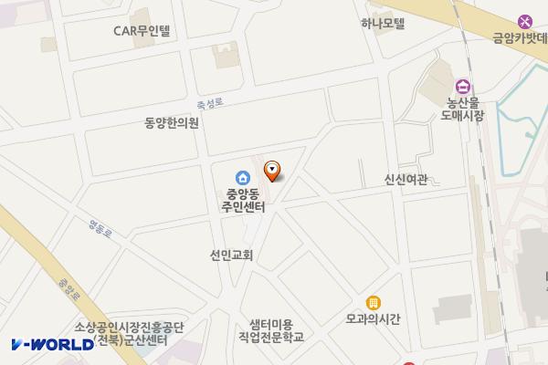 군산중앙동행정복지센터 위치 지도 — 전북특별자치도 군산시 신영3길 11