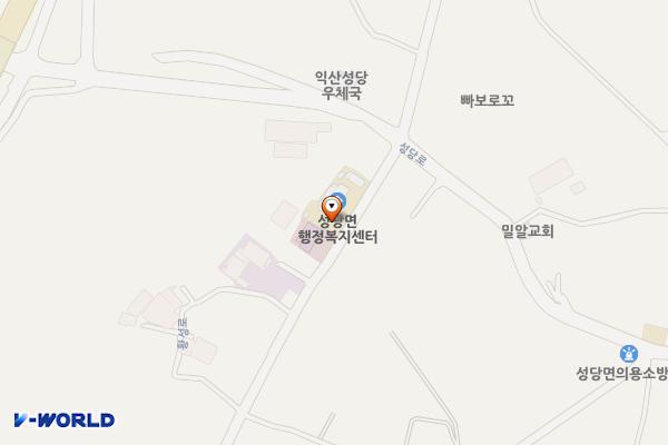 익산시 성당면행정복지센터 위치 지도 — 전북특별자치도 익산시 성당면 황성로 727