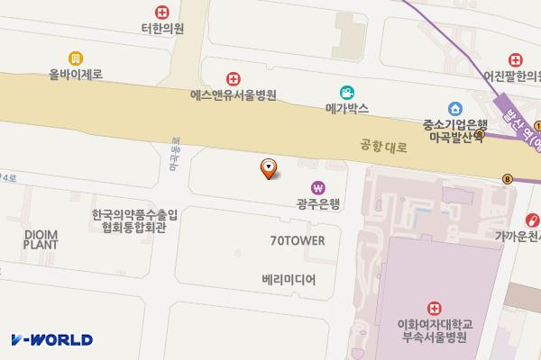 서울시 강서구 열린M타워 위치 지도 — 서울특별시 강서구 공항대로 242