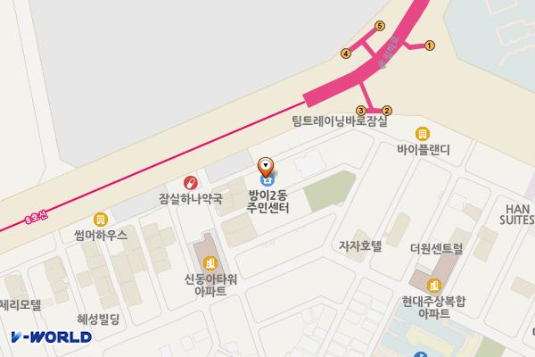 서울시 송파구 잠실벨솔레오피스텔 위치 지도 — 서울특별시 송파구 올림픽로34길 5-13
