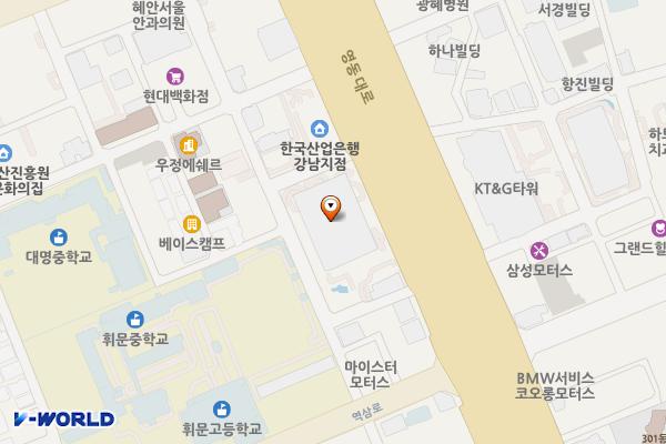 서울시 강남구 오토웨이타워 위치 지도 — 서울특별시 강남구 영동대로 417