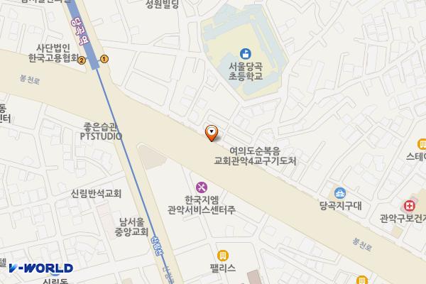 서울시 관악구 봉천복개노상주차장 위치 지도 — 서울특별시 관악구 봉천로 294