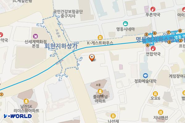 BMW차징스테이션 스테이트타워남산 위치 지도 — 서울특별시 중구 퇴계로 100