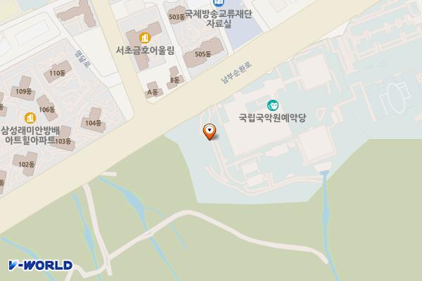 서울시 서초구 국립국악원 위치 지도 — 서울특별시 서초구 남부순환로 2364