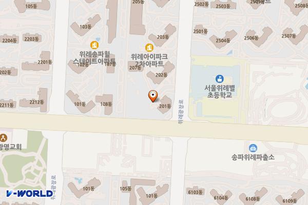 서울시 송파구 앨리웨이위례 위치 지도 — 서울특별시 송파구 위례광장로 230