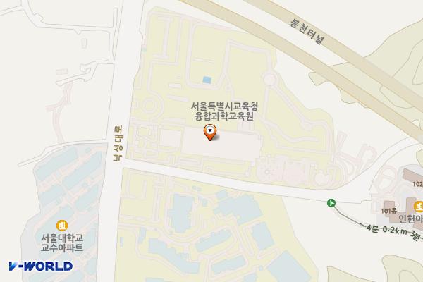 서울시 관악구 융합과학교육원 위치 지도 — 서울특별시 관악구 낙성대로 101