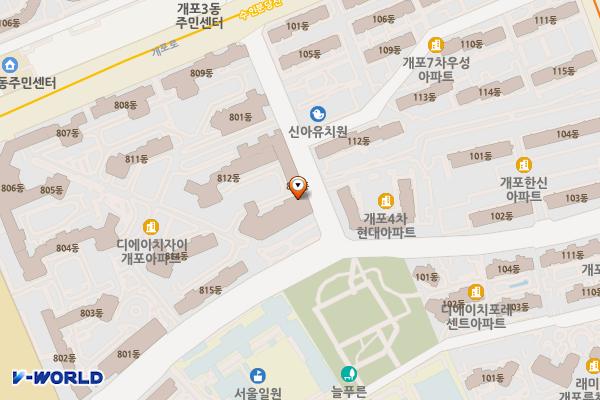 서울시 강남구 일원스포츠문화센터 위치 지도 — 서울특별시 강남구 영동대로 22