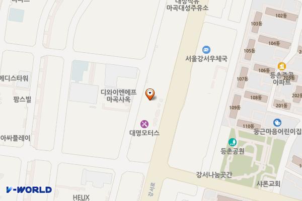 서울시 강서구 마곡오드카운티2차 위치 지도 — 서울특별시 강서구 강서로 433