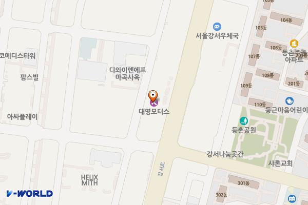 서울시 강서구 마곡오드카운티1차 위치 지도 — 서울특별시 강서구 강서로 429