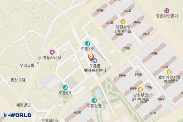 도통동행정복지센터 위치 지도 — 전북특별자치도 남원시 역재3길 8