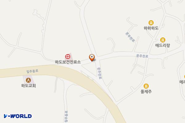 하도리새마을회 위치 지도 — 제주특별자치도 제주시 구좌읍 문주란로 1 (하도리)