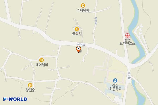 장전리사무소 위치 지도 — 제주특별자치도 제주시 애월읍 장전로 106 (장전리, 장전리사무소)