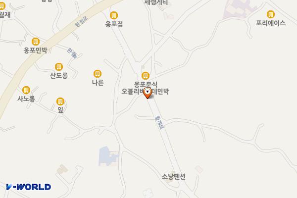 옹포리새마을회관 위치 지도 — 제주특별자치도 제주시 한림읍 월계로 21 (옹포리, 옹포리사무소)