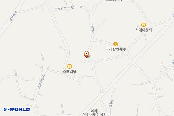 상예일동 마을회관 위치 지도 — 제주특별자치도 서귀포시 예래로144번길 42 (상예동, 상예1복지회관)