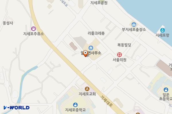 일운면사무소 위치 지도 — 경상남도 거제시 일운면 지세포4길 7 (지세포리, 일운면사무소)