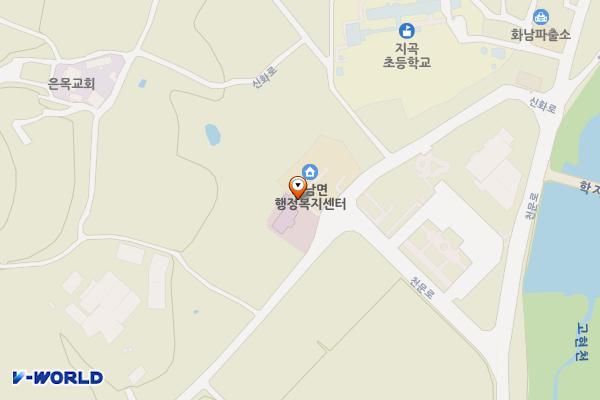 영천화남면사무소 위치 지도 — 경상북도 영천시 화남면 신화로 1197 (삼창리, 화남면사무소)