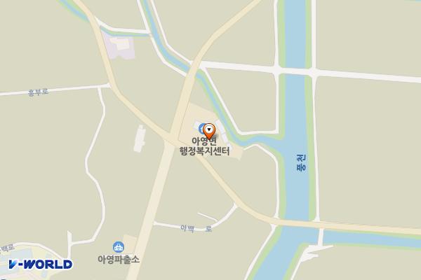 아영면사무소 위치 지도 — 전북특별자치도 남원시 아영면 아백로 380 (청계리, 아영면사무소)