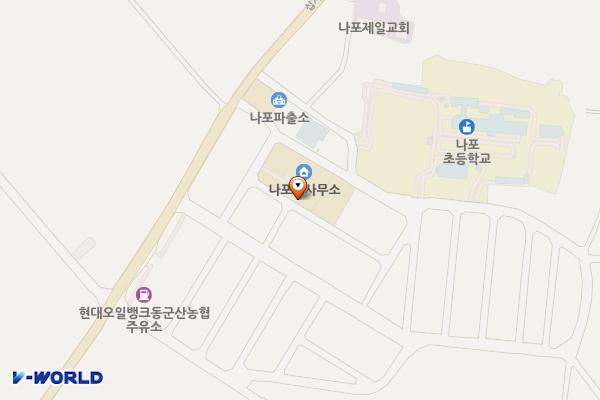 나포면사무소 위치 지도 — 전북특별자치도 군산시 나포면 나포초교길 9 (옥곤리, 나포면사무소)