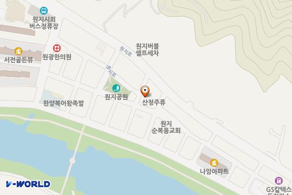 원지노상 위치 지도 — 경상남도 산청군 신안면 하정리 630-27